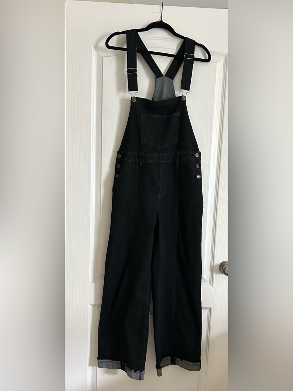 Black Women’s Denim Overalls